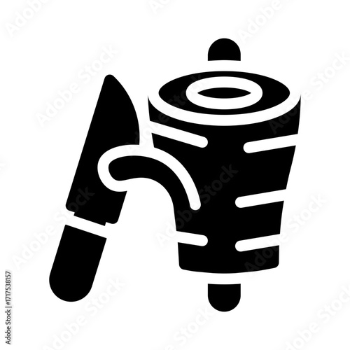 icon kebab with style glyph