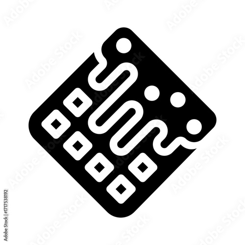 icon waffle with style glyph