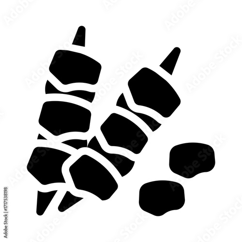 icon brochette with style glyph