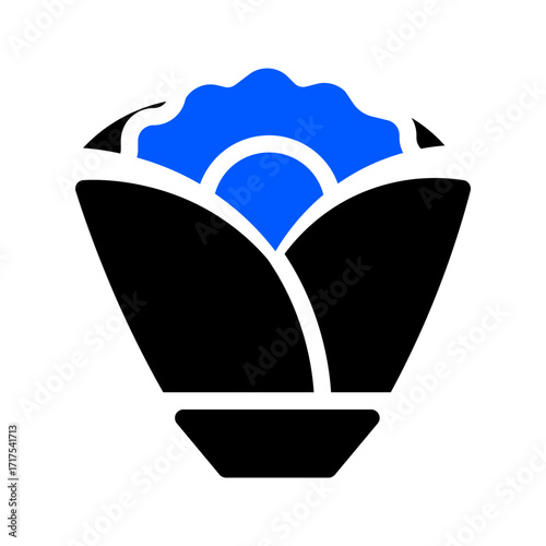 crepe icon two tone color