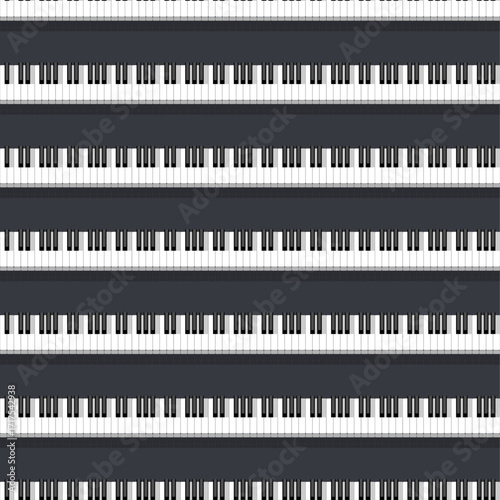 Seamless Pattern Abstract Elements Concert, Performance, Music Piano Keys Notes Vector Design Style Background Illustration Texture For Prints Textiles, Clothing, Gift Wrap, Wallpaper, Pastel