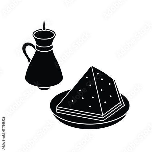 baklava turkish coffee scene