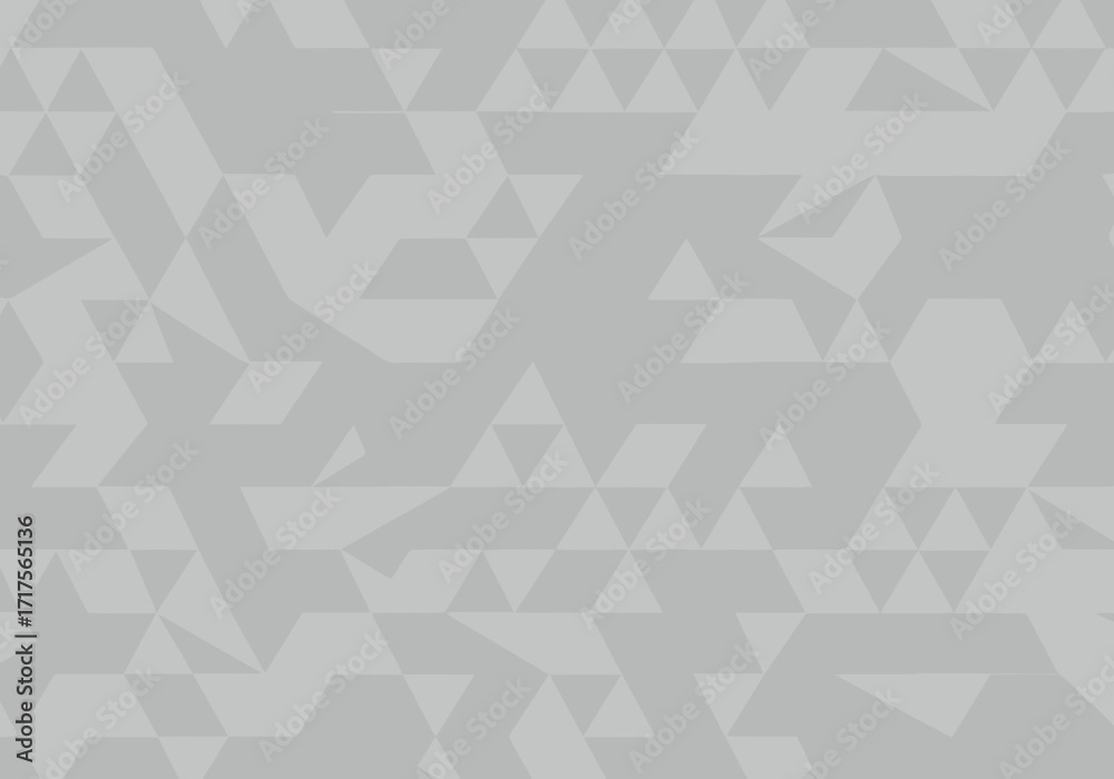 Obraz premium Monochrome gray background of irregular triangle pattern that tile seamlessly across the surface, concept for digital wallpaper, presentation backdrop and modern interior design