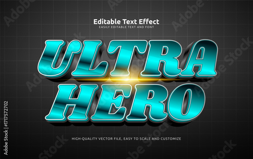 ultra hero editable text effect