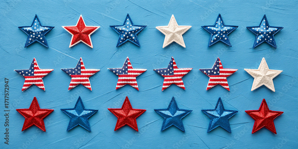 American flag and stars American flag and stars