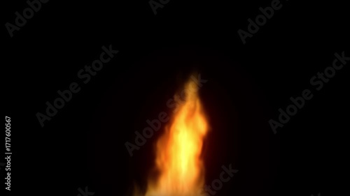 a fire burning against a black background