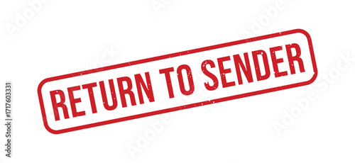 Return to Sender red rubber stamp. Return to Sender Grunge design with dust scratches.
Return to Sender sign, logo, badge, icon, sticker, label, emblem, stamp, symbol isolated illustration.