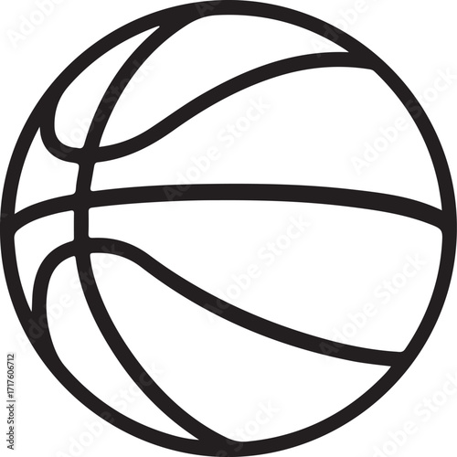 basketball silhouette on white background