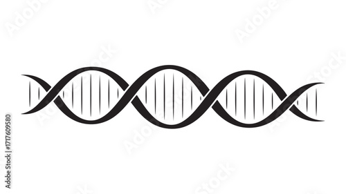 Abstract DNA double helix representing genetic code biotechnology and scientific research
