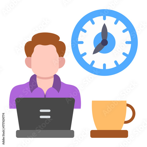 Flexible time Icon