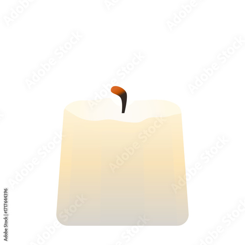 Elegant White Candle A Symbol of Peace and Serenity