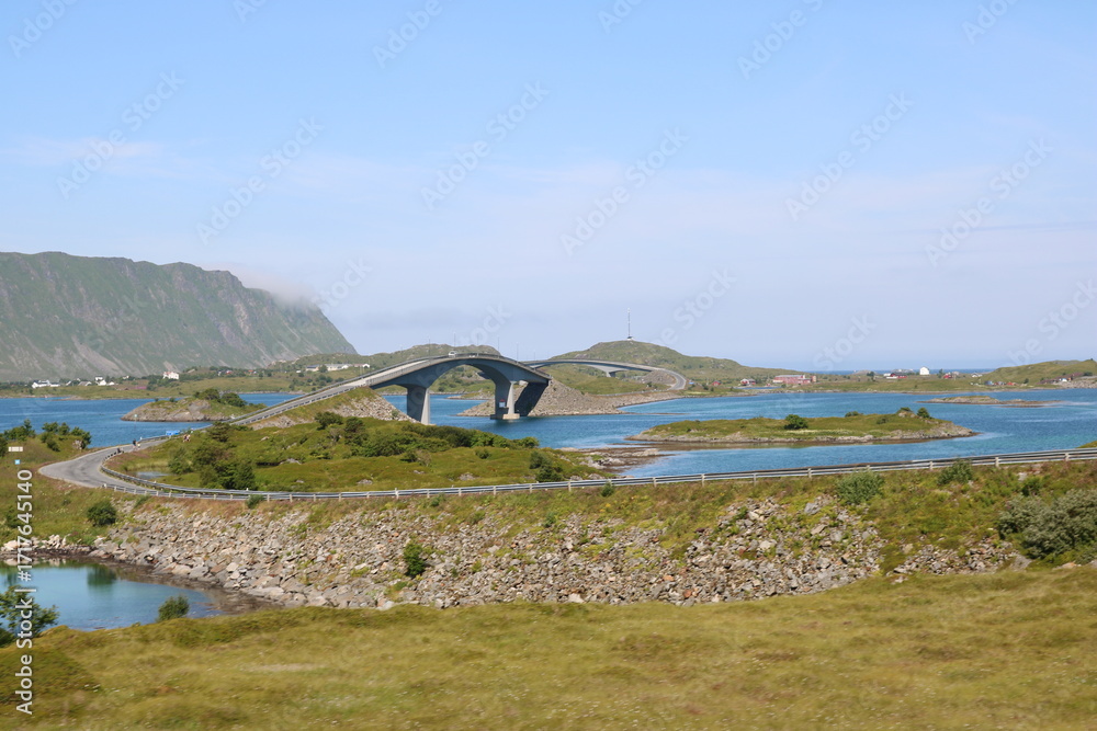 Fototapeta premium bridge over river