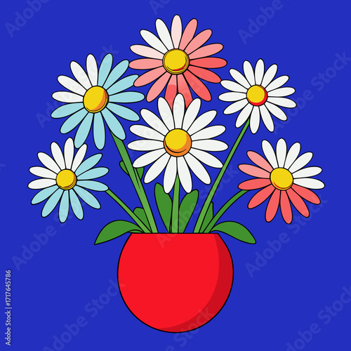 daisies in a vase