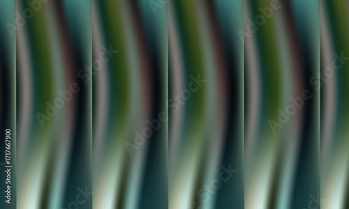 Abstract vertical streaks of teal green and purple with subtle light reflections creating a dynamic and modern visual texture