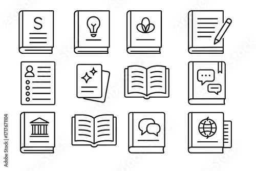 Learning advanced practice workbook lectures icon vector grammar icons comprehension writing essay