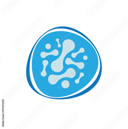Micro probiotic microorganism, science background. Medicine and treatment.	