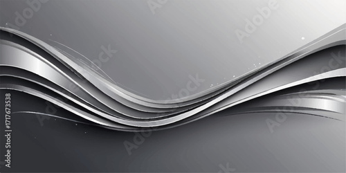 Abstract black and white wave design on an open magazine page, perfect for a business publication backdrop