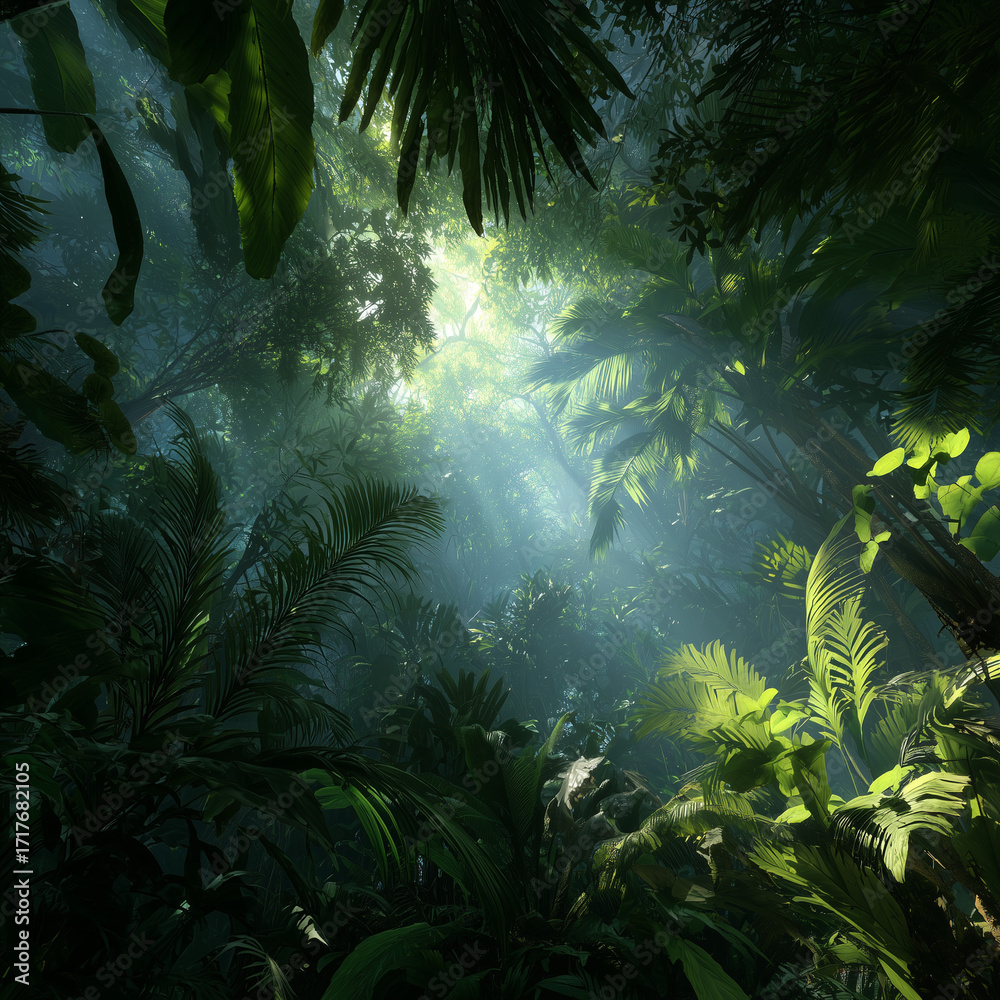 Obraz premium Tropical Rainforest Canopy