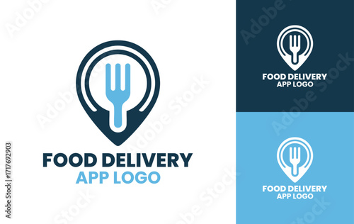 Food Delivery App Logo Creative Digital Branding