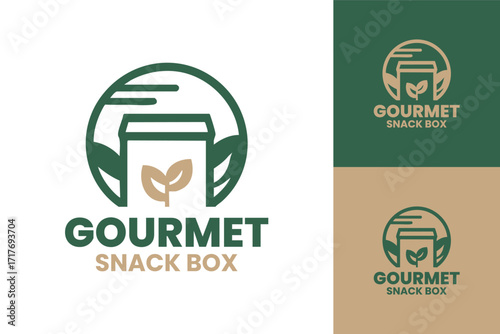 Gourmet Snack Box Logo Creative Luxury Gift Branding