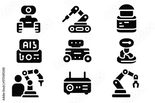 Edge icons embedded icon vector unit mobile robot control robotic node robotics
