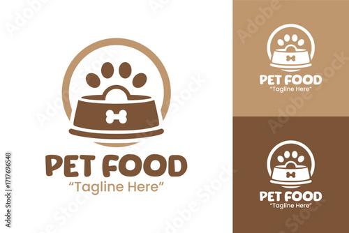 Pet Food Logo Modern Healthy Animal Identity