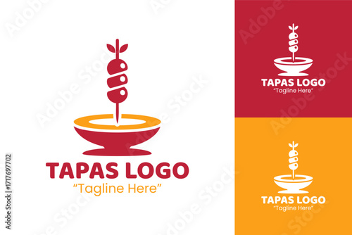 Tapas Logo Modern Spanish Food Identity