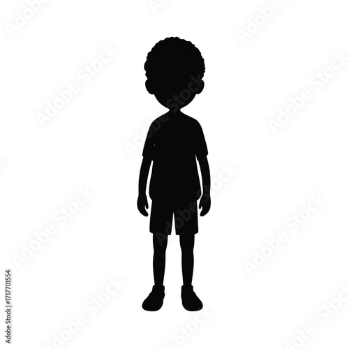 boy Profile Icon, Male Silhouette Icon, User Avatar Icon, little boy Head Icon, Profile Symbol Icon