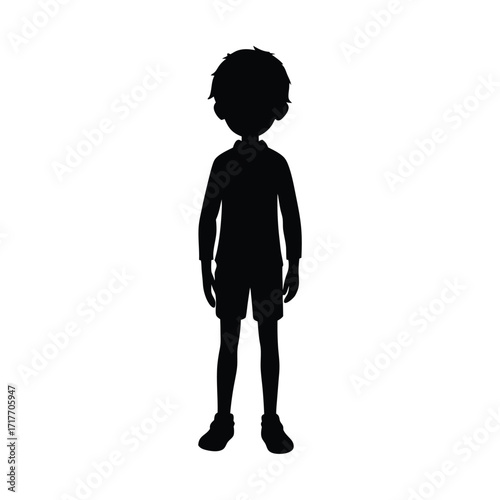 boy Profile Icon, Male Silhouette Icon, User Avatar Icon, little boy Head Icon, Profile Symbol Icon