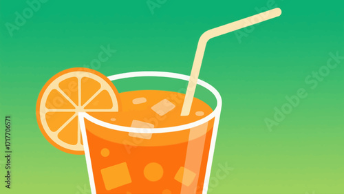 Freshly squeezed juice drinks, hand-drawn vector illustrations