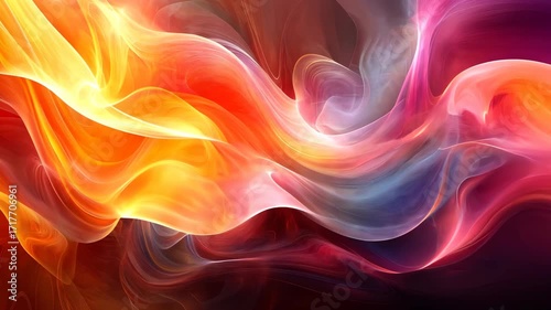 Wallpaper Mural Abstract Flowing Energy Wave Background. Torontodigital.ca