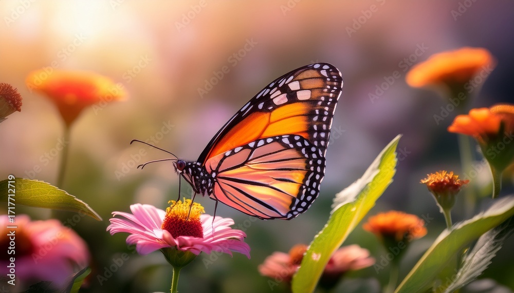 Obraz premium butterfly on a flower