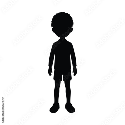 boy Profile Icon, Male Silhouette Icon, User Avatar Icon, little boy Head Icon, Profile Symbol Icon