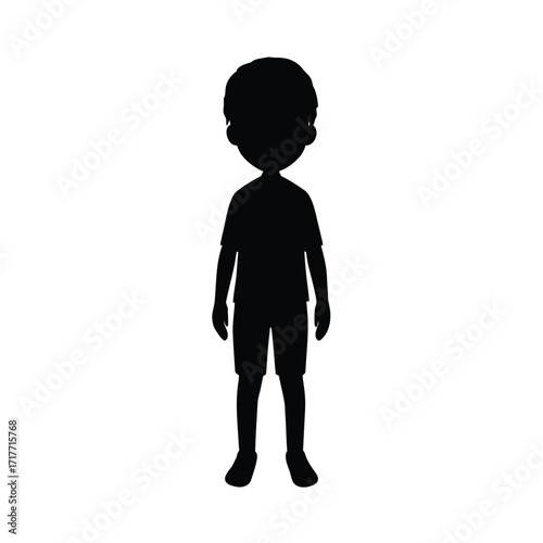 boy Profile Icon, Male Silhouette Icon, User Avatar Icon, little boy Head Icon, Profile Symbol Icon