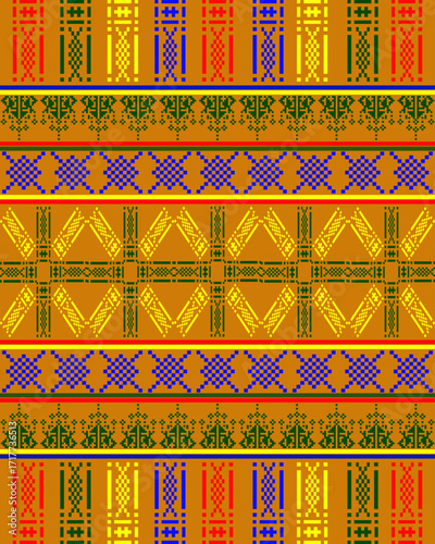 Pixel art ethnic, Pattern fabric pixel, design for background, clothing, decorative, drapery, cloth embroidery, pixel ethnic geometric black andwhite, handcraft, wallpaper, carpet, bag, card, cushions