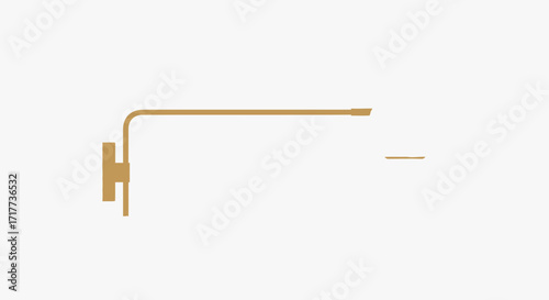 Modern minimalist sconce lamp for sophisticated interior design project