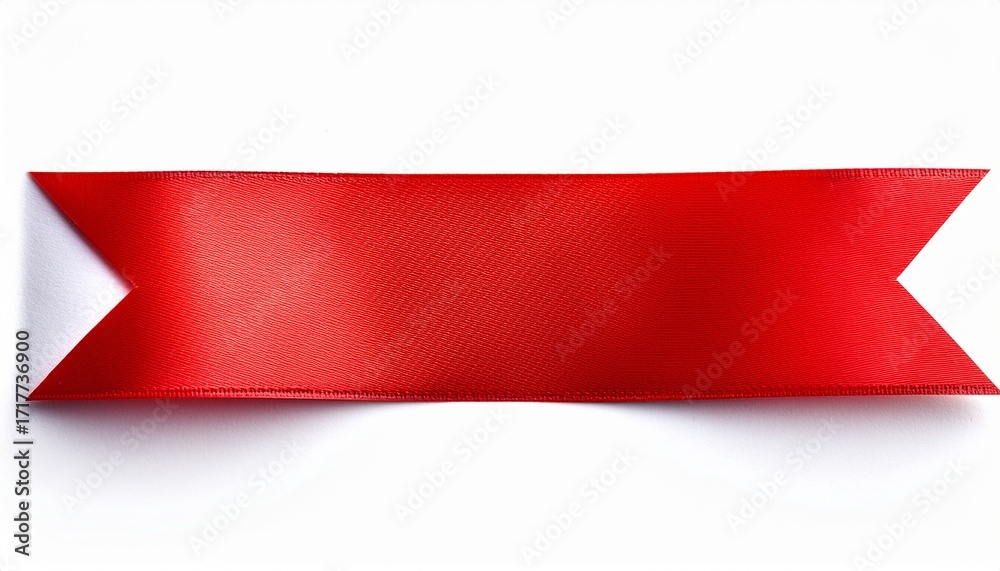 Obraz premium Red Sticker Isolated On White Background