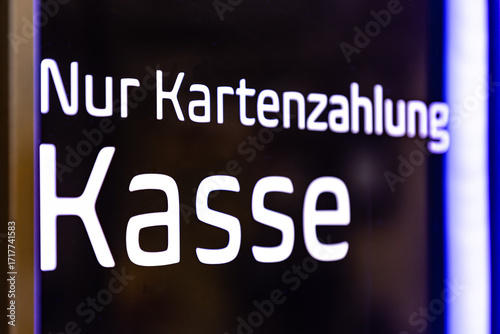 Kartenzahlung an der Kasse