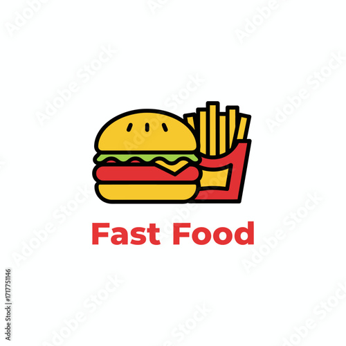 Fast Food Restaurant Vector Logo