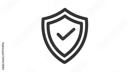Secured, approved, verified shield icon