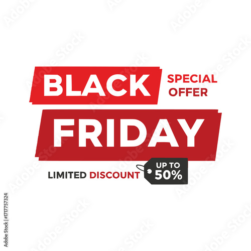 Black Friday sale vector illustration