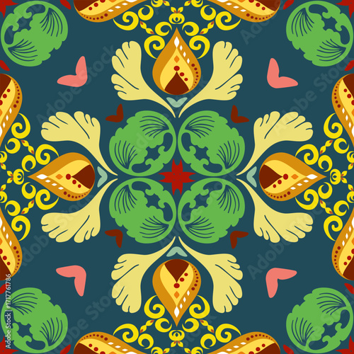 Geometric Ethnic traditional seamless , Aztec, Tribal, Hmong, Native American Indian, Pattern design for wrap, carpet, decorative illustraion
