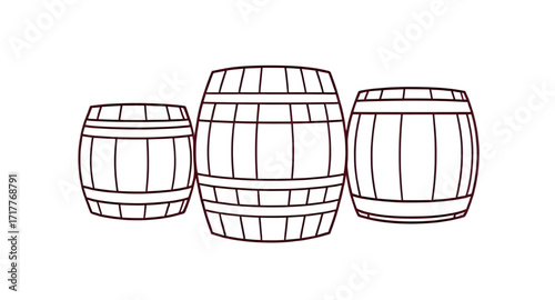 wooden barrel white background, isolated beer barrel, rustic wooden keg vector, whiskey cask, winery storage barrel, oak keg isolated, medieval barrel prop, cartoon barrel isolated, wood storage drum,