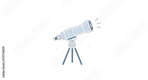 hand sketch telescope, fine line telescope, astronomy pen sketch, telescope etching style, telescope blueprint outline, stargazer tool drawing, star watching telescope, engraved optical device, linear