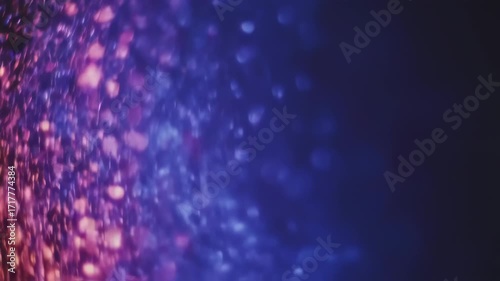 Abstract bokeh of vibrant purple and blue hues