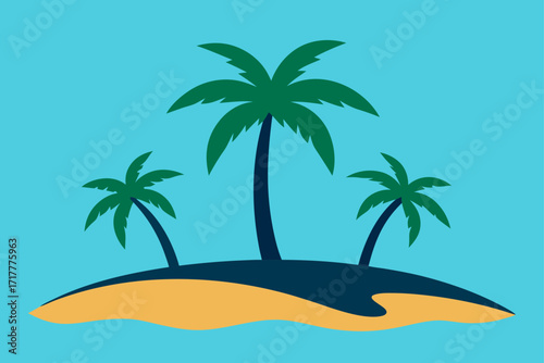 palm tree on the beach
