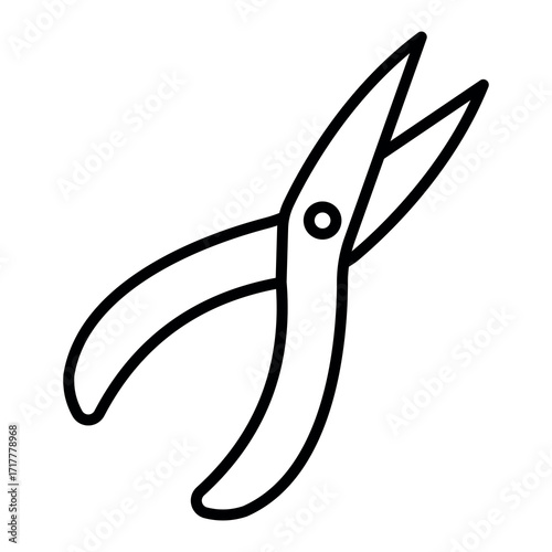 
An illustration of a black icon of beauty salon attributes and manicure and pedicure products on a white background
