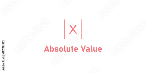 Absolute Value of Real Number x in Mathematics.