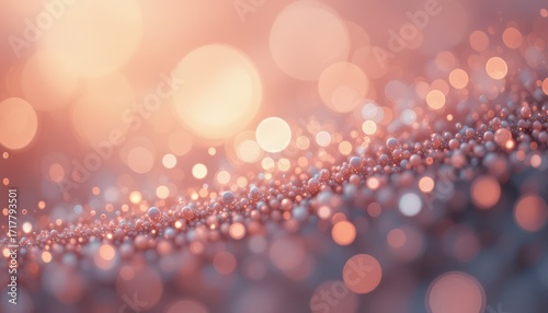 Glistening bokeh effect abstract photography soft background warm colors artistic viewpoint dreamy atmosphere