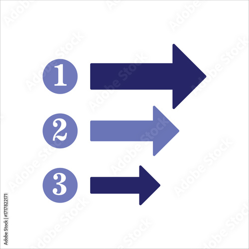 set priorities icons. simple colored vector